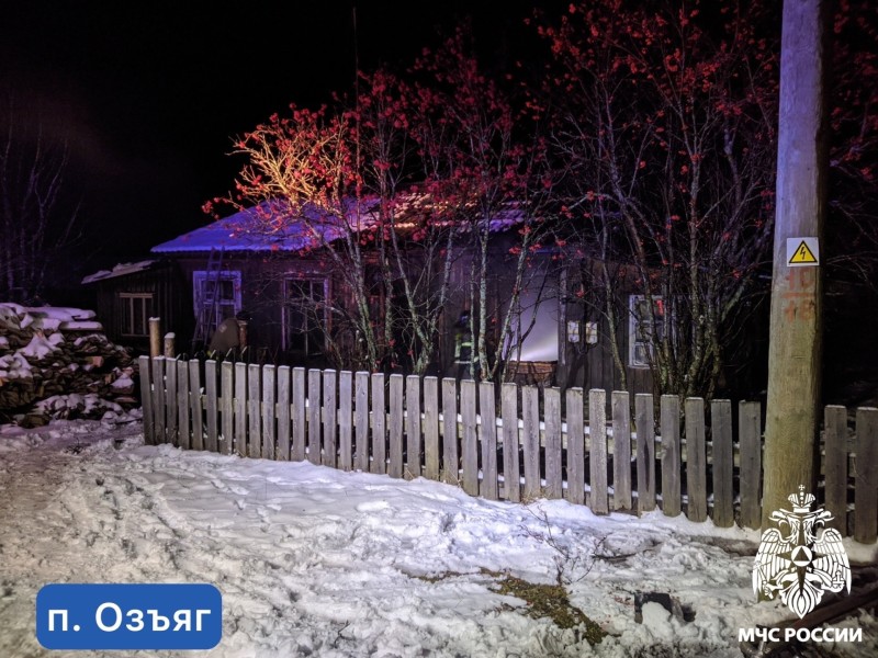 Тело мужчины обнаружили при тушении пожара в двухквартирном доме в Усть-Куломском районе