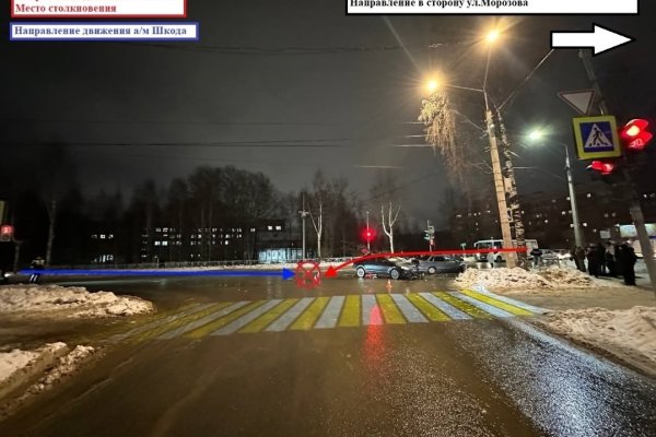 Начинающий водитель спровоцировал ДТП на Димитрова в Сыктывкаре 