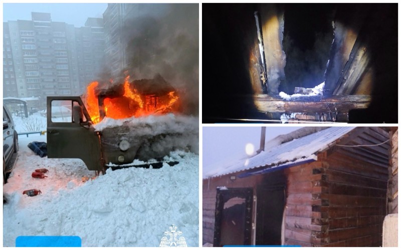 За сутки в Коми произошло три пожара