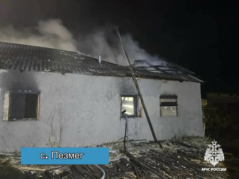 В Прилузье на пожаре погиб мужчина 