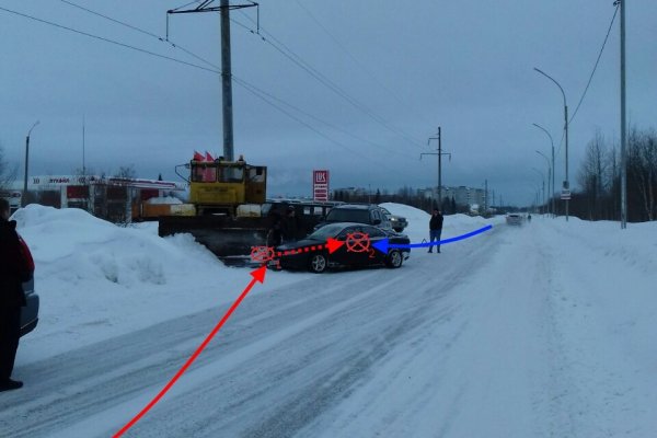 В Печоре водитель иномарки допустил двойное столкновение