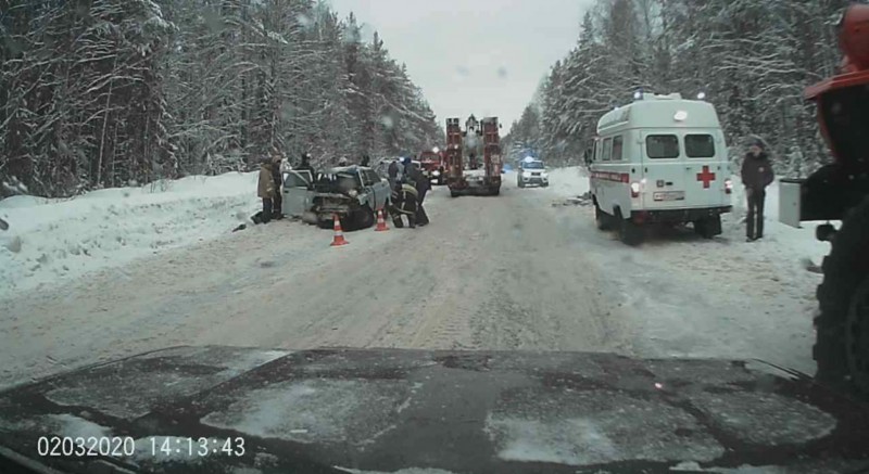 В Ухте на опасной дороге у Яреги вновь произошла авария