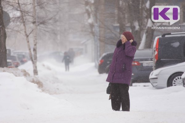 В Коми ожидается усиление ветра с метелью и ухудшением видимости до 500 метров