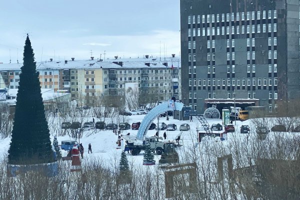 В Воркуте приступили к демонтажу новогоднего городка
