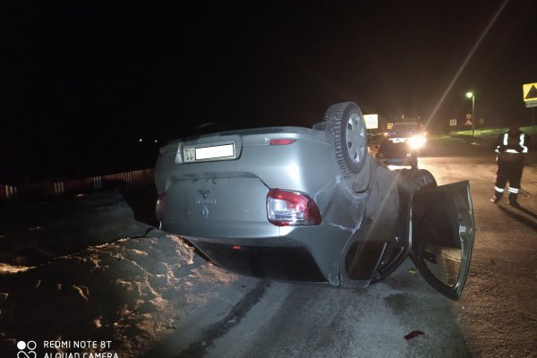 Вечерние покатушки по деревне в Прилузье для водителя Renault закончились 