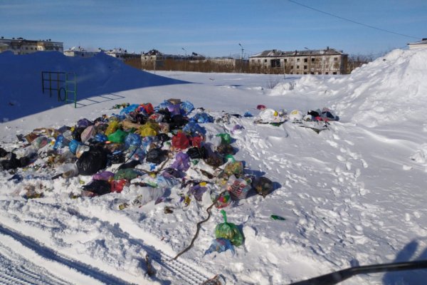 Водители мусоровозов в Воркуте в рабочее время 