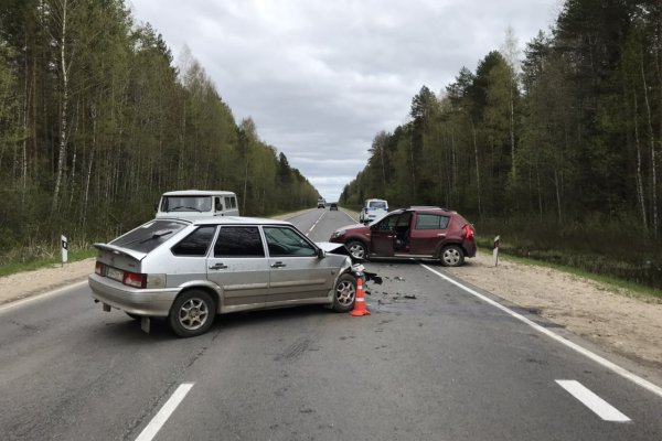 Под Сыктывкаром в аварии пострадали двое детей 