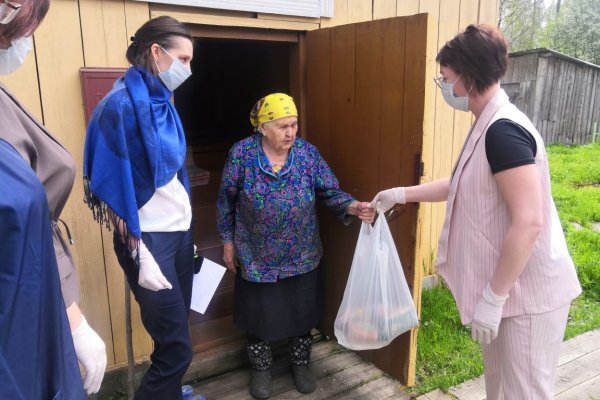 В Коми волонтеры #МыВместе передали более тысячи бесплатных продуктовых наборов для сельчан