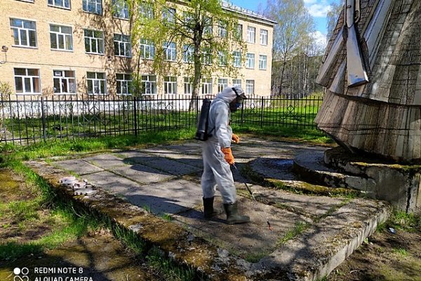 Коммунальные службы Сыктывкара еженедельно дезинфицируют общественные места 