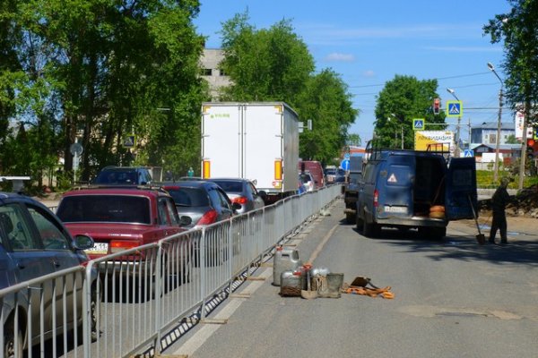 На Октябрьском проспекте в Сыктывкаре начались ремонтные работы