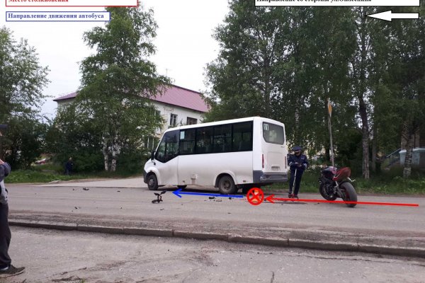 В Сосногорске пьяный гонщик на мотоцикле врезался в маршрутный автобус