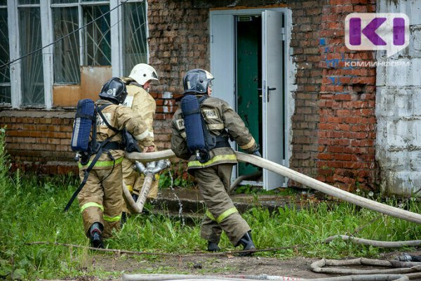 В Эжве сгорело здание площадью 150 кв.м