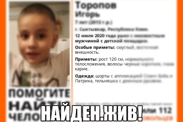 Пропавший в Сыктывкаре ребенок найден