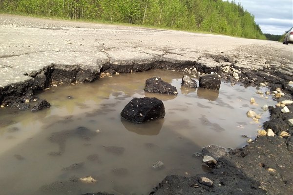 В Коми на одной из самых разбитых дорог проведут ямочный ремонт

