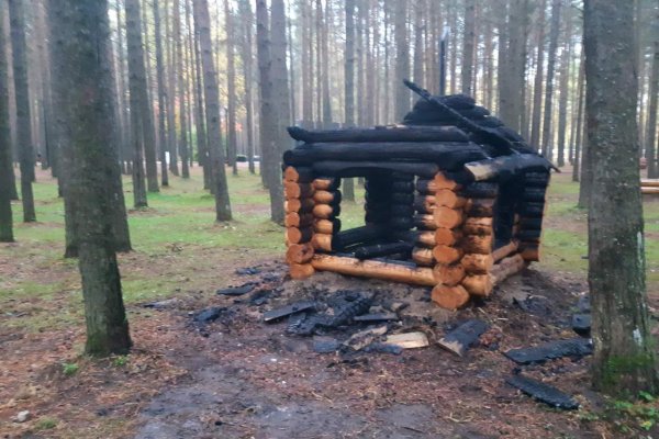 В детском парке Ухты подожгли избушку 