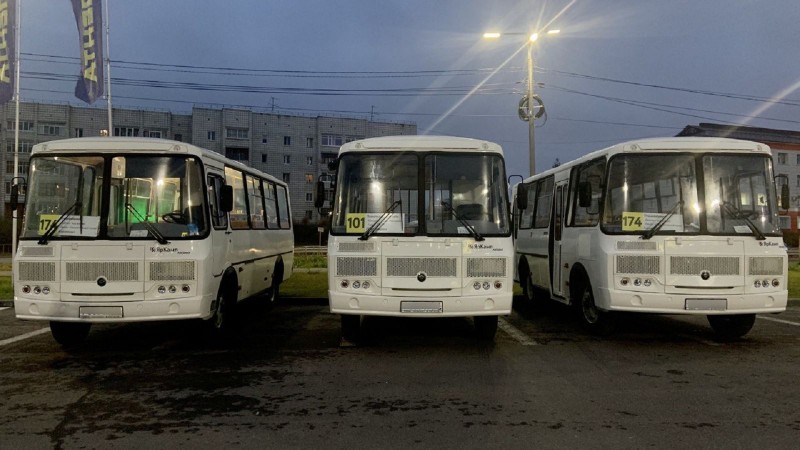 В Коми поступила первая партия автобусов на маршруты № 101 и 174