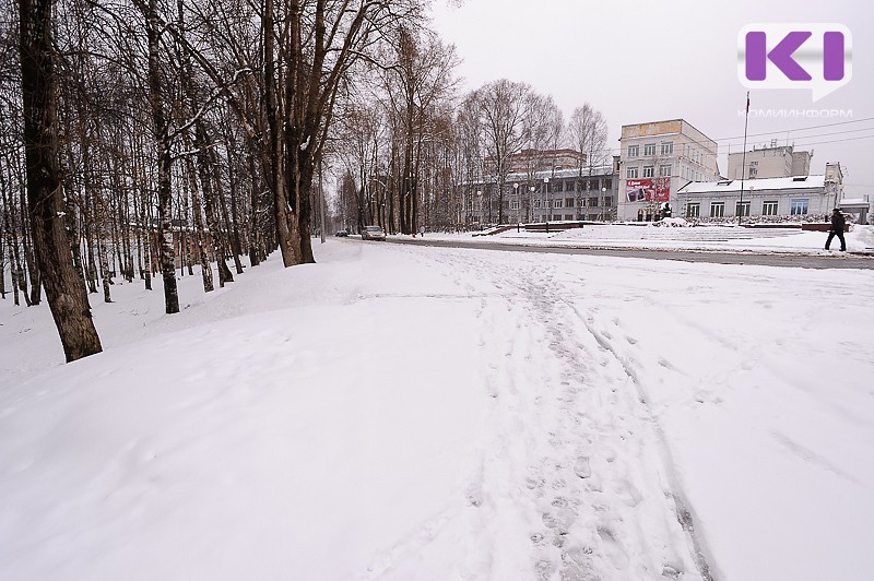 В Сыктывкаре выпало 16 см снега 