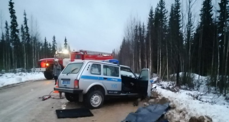 Водитель попавшей в смертельное ДТП полицейской машины под Печорой получил тяжелые травмы