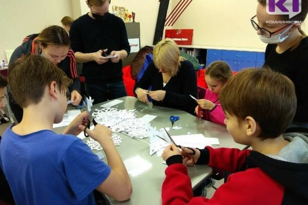 Школьники Сыктывкара призывают горожан принять участие во флешмобе #новогодниеокна