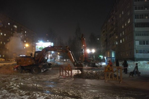 Порыв водопровода в сыктывкарском микрорайоне Орбита планируют устранить в течение ночи