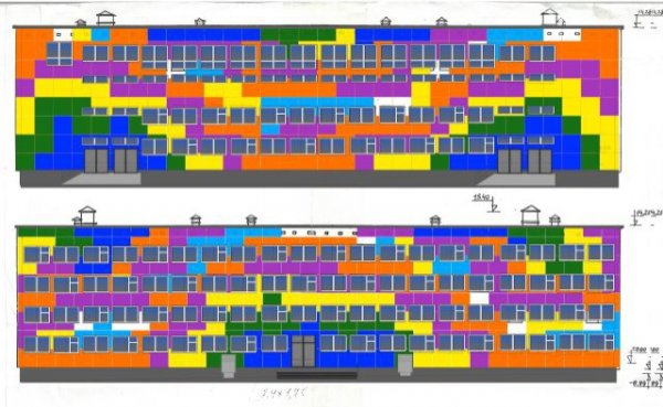 Слишком ярко: мнения воркутинцев по поводу будущего фасада школы №13 разделились