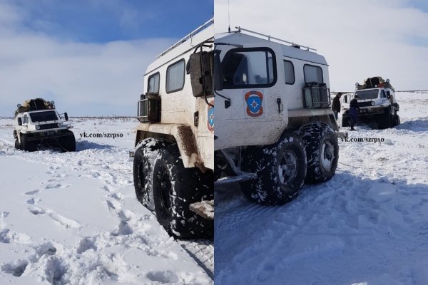 В верховье реки Малая Уса в ручей провалился вездеход 