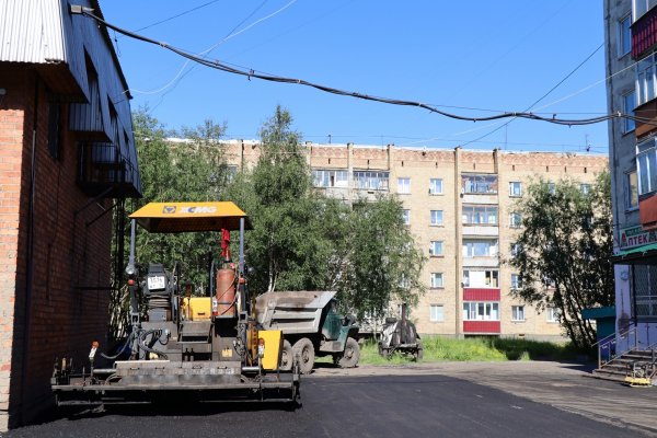 В Инте активно благоустраиваются дворовые территории