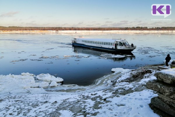 В Вуктыле изменились условия переправы через Печору