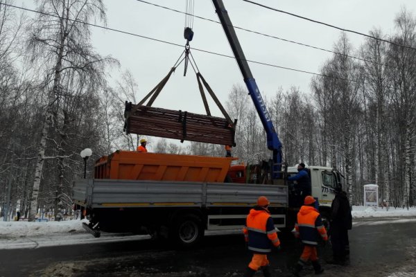 Только для прогулок: из Кировского парка в Сыктывкаре вывезли скамьи