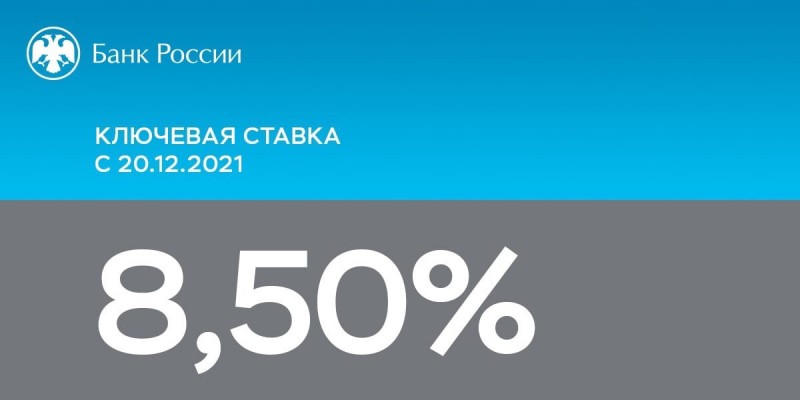 Банк России поднял ключевую ставку до 8,5%