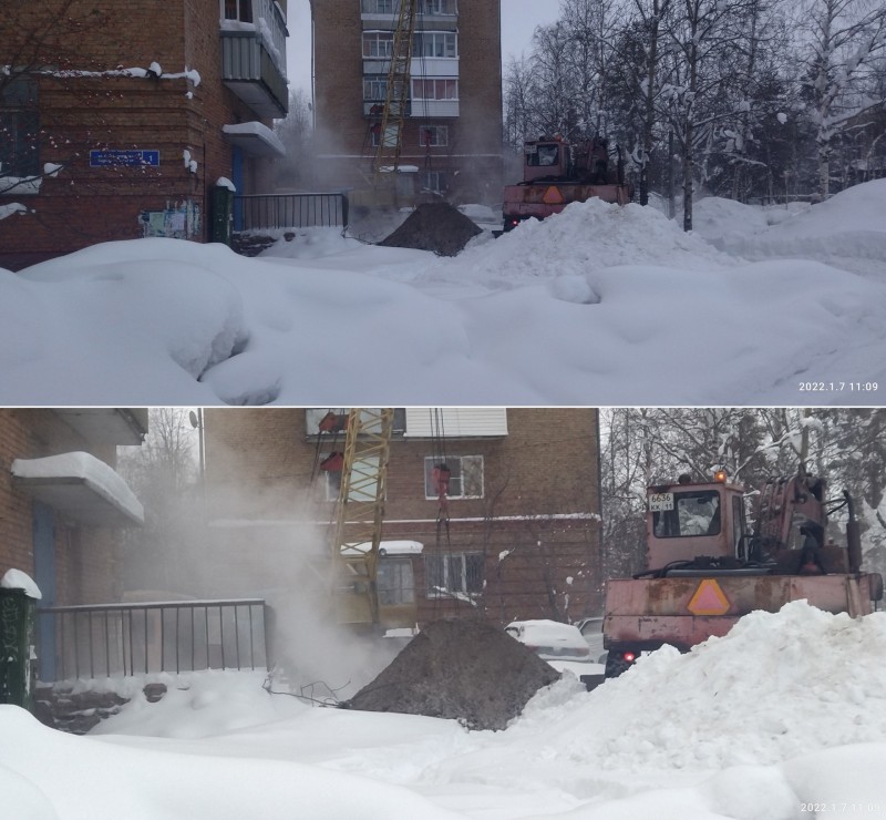 В Печоре устраняют очередной порыв на теплосетях