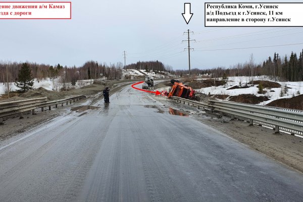 В Усинске в аварии водитель КамАЗа получил краш-синдром