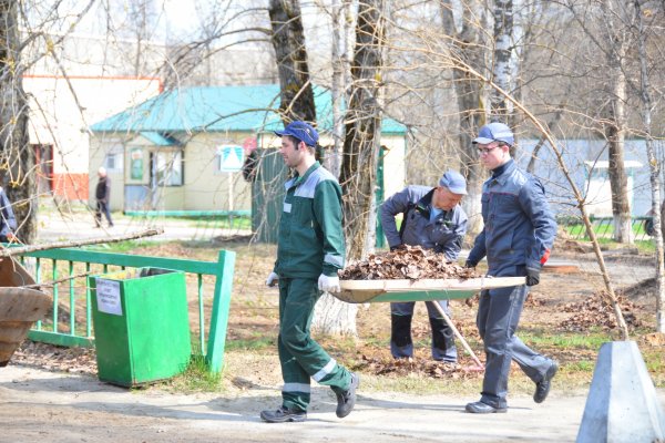 Коллектив Жешартского ЛПК вышел на традиционный весенний субботник