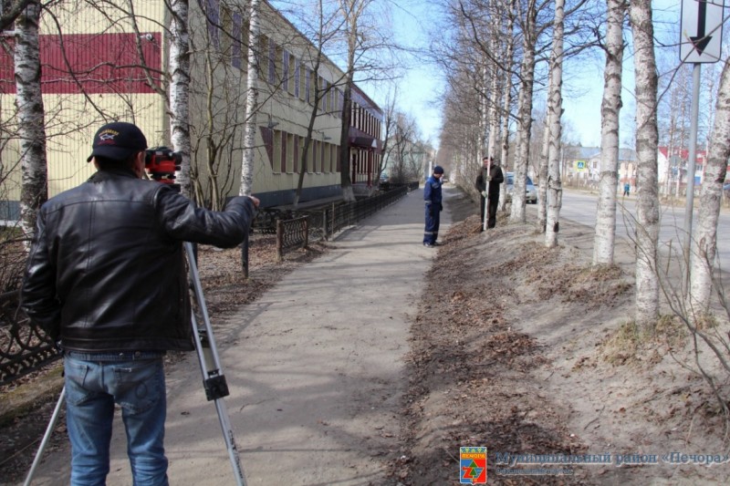 Стартовали подготовительные работы по обустройству тротуаров в Печоре