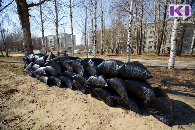 За майские субботники с улиц Сыктывкара вывезли 1400 тонн мусора