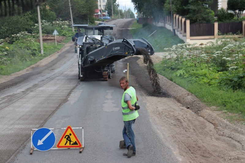 В Выльгорте начался ремонт ул. Домны Каликовой