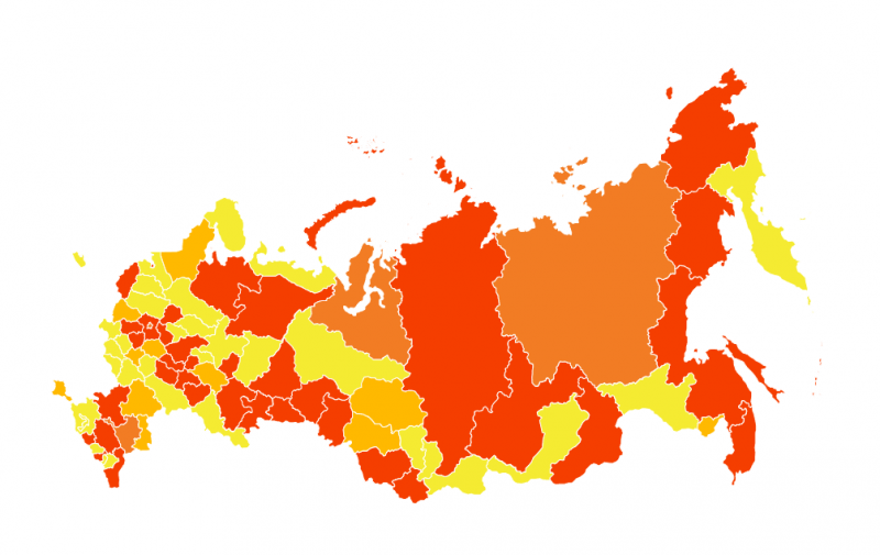 Республика Коми вновь вернулась в "красную зону" по ковиду
