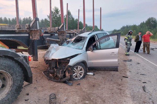 В Усть-Куломском районе водитель большегруза спровоцировал двойное ДТП, в котором пострадал человек