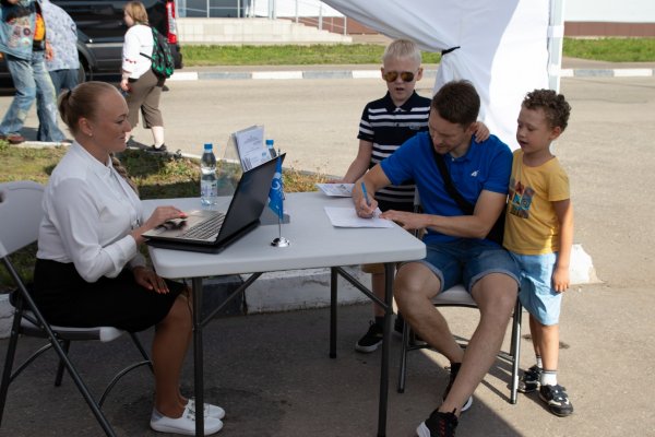 На выставке 