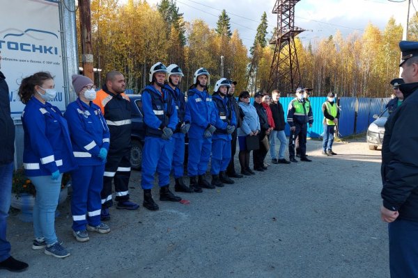 Лесной пожар, ДТП, крупную аварию в системе ЖКХ и обрушение крыши здания отработали в Вуктыле 