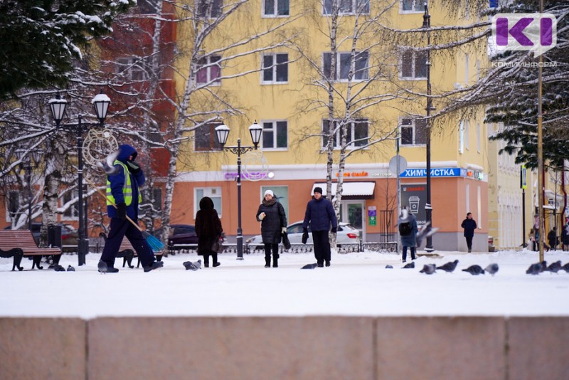 Погода в Коми 25 декабря: мокрый снег, на дорогах гололедица.