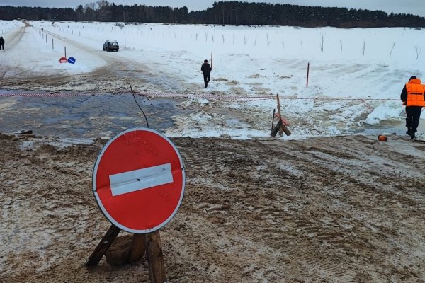 Промоины на сыктывкарской переправе в Алёшино закроют деревянными настилами