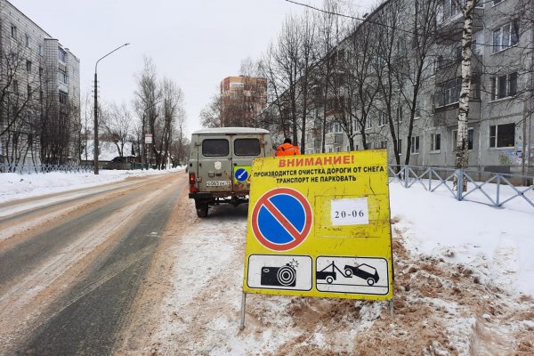 С улиц Сыктывкара вывезено более 100 тысяч кубометров снега