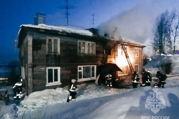 На пожаре в Выльгорте пострадала женщина