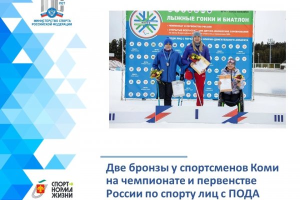 Мария Иовлева и Вадим Парнев вновь стали бронзовыми призерами на чемпионате и первенстве России для лиц с ПОДа