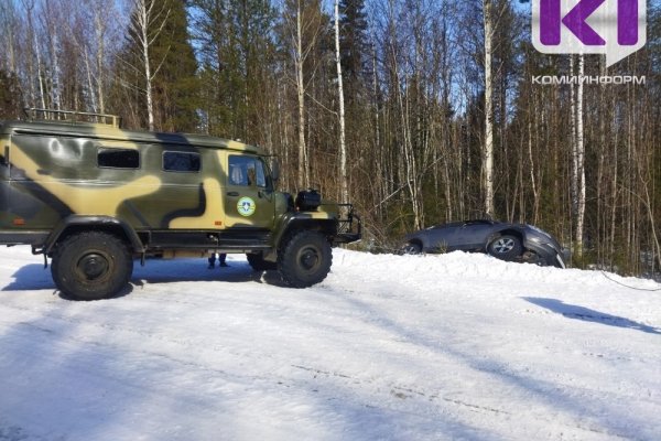 В Коми водителей в кювет отправляли метель и гололед