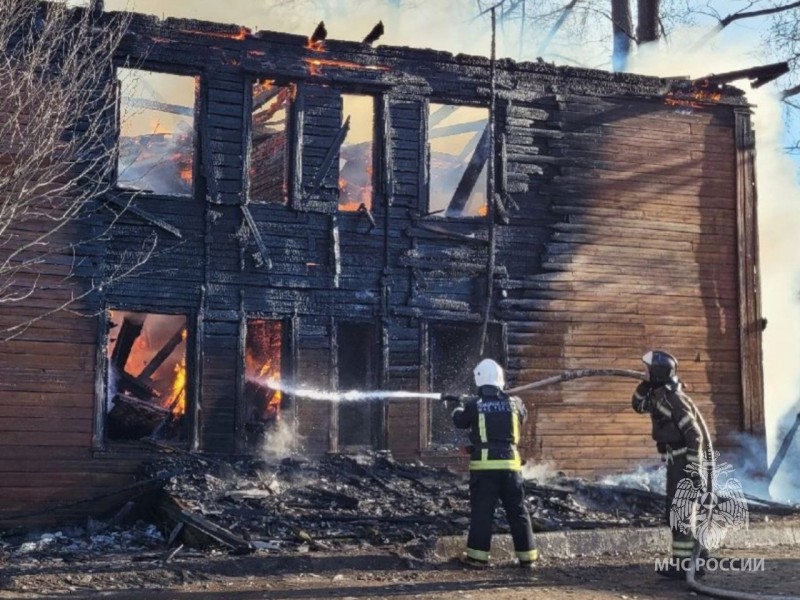 В Сыктывкаре на пожаре погиб мужчина