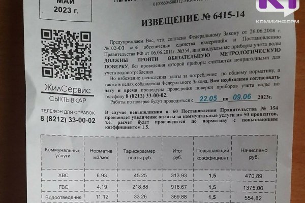 Коми УФАС выявило признаки недостоверной рекламы по поверке приборов учета воды в Сыктывкаре