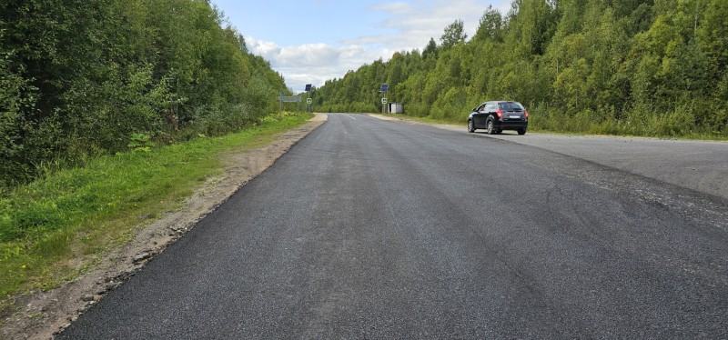 В Коми продолжается ремонт автодороги Летка - Прокопьевка

