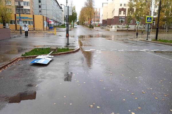 В Сыктывкаре устраняют последствия штормового ветра 